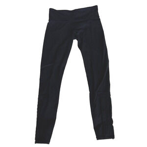 Lululemon Leggings Ruffle bottom Black Size 6 Full length Womens